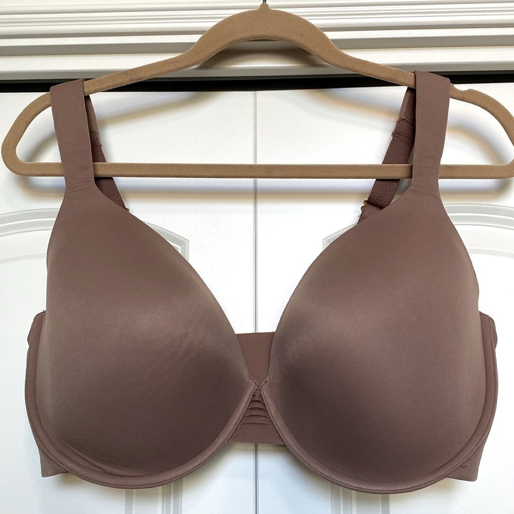 NWOT JoySpun T Shirt BRA Women's Plus size 40DDD Underwire Full Coverage Brown